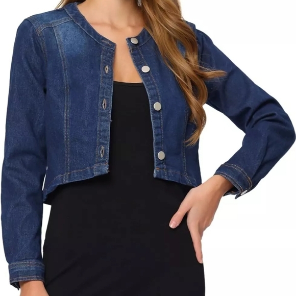 Allegra K Jackets & Blazers - AllegraK denim woman jacket sizeM